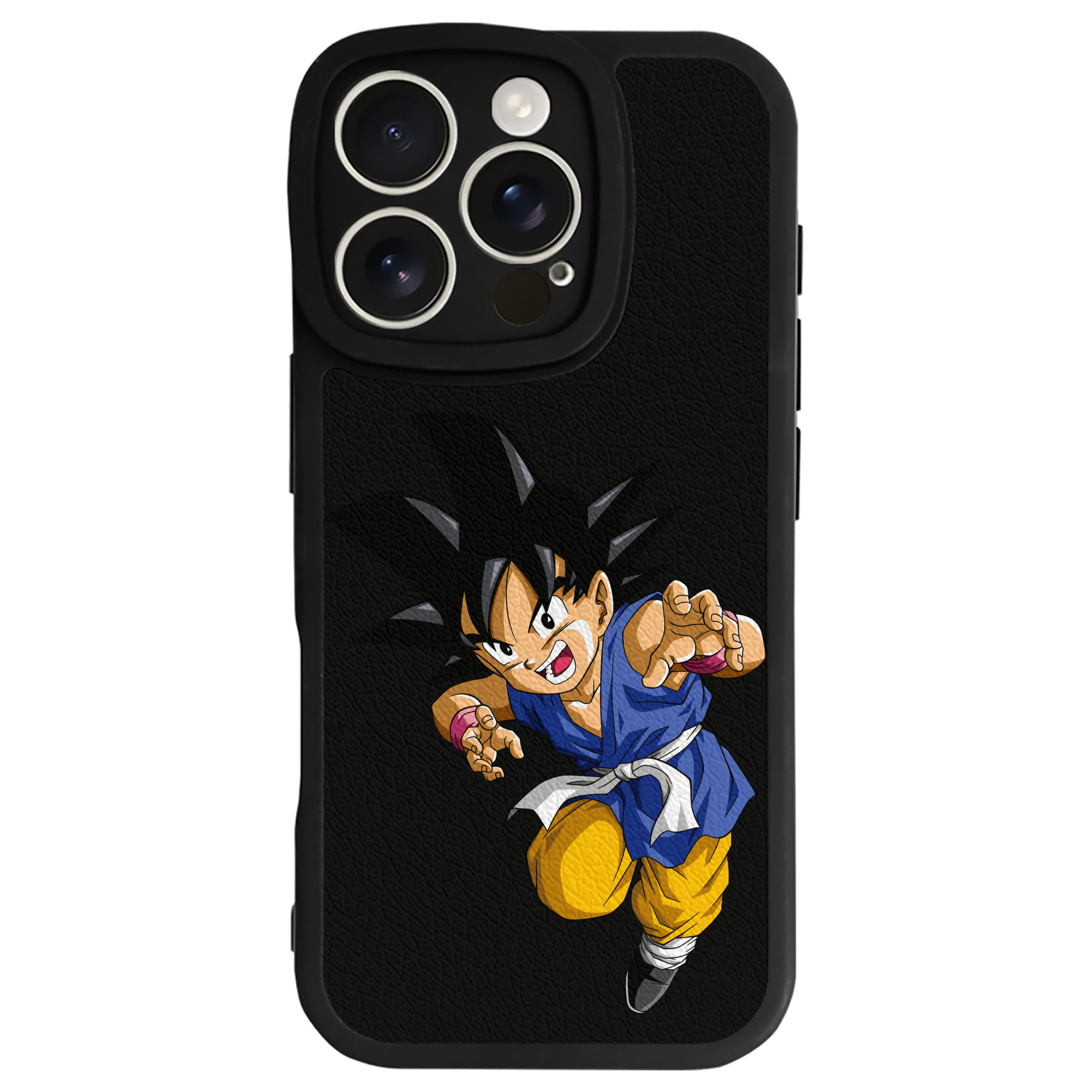 （画像用） ドラゴンボール 孫悟空（そん ごくう）Son Goku カカロット DRAGON BALL Kakarotto 【iPhone 16シリーズ対応】シリコンスマホケース（レザー調） 材質：シリコン